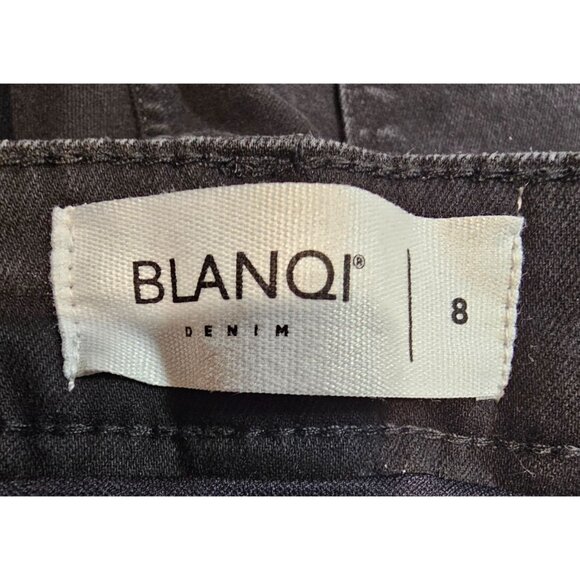 Blanqi Womens 8 Denim Maternity‎ Support Black Skinny Jeans - Picture 13 of 16